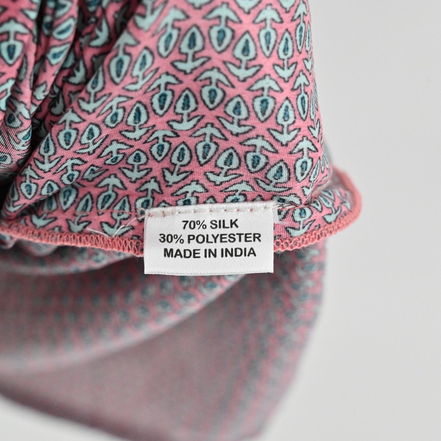 PERRY WALKER COLLECTIVE Cornelia Silk Midi Dress Size M Pink Floral Peasant Boho