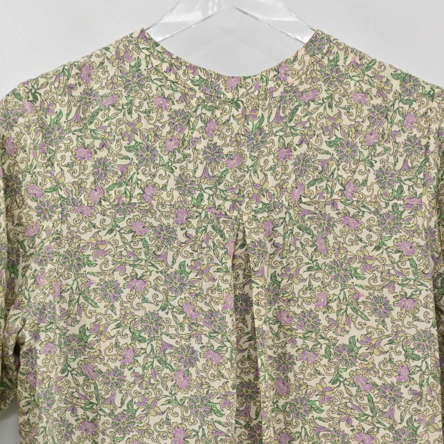 SEA LUSTRE Dress Womens One Size Green Floral Jet Setter Mini Tunis 3/4 Sleeve