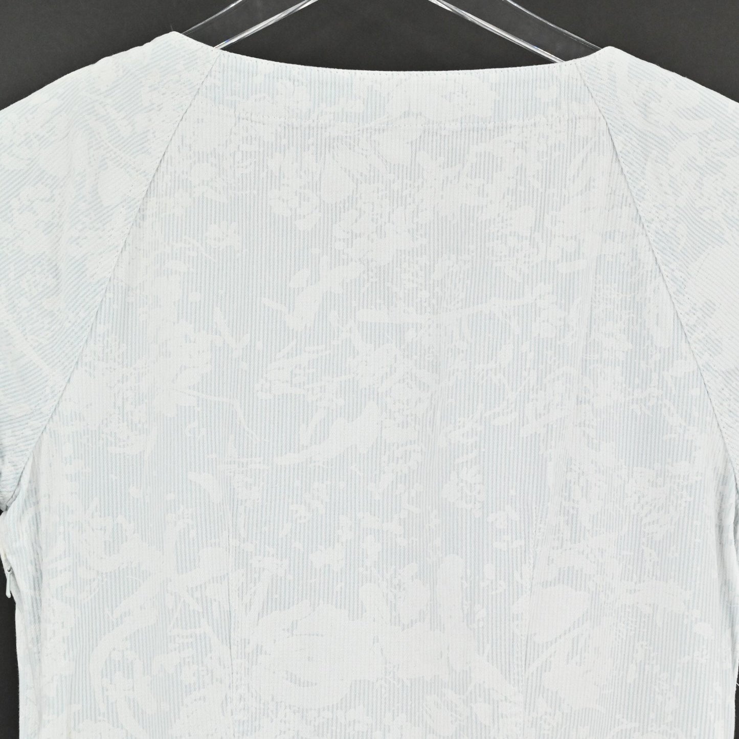 REISS Womens Hickory Stripe Floral Dress Sz 8 Drop Waist Coastal Cowgirl Western