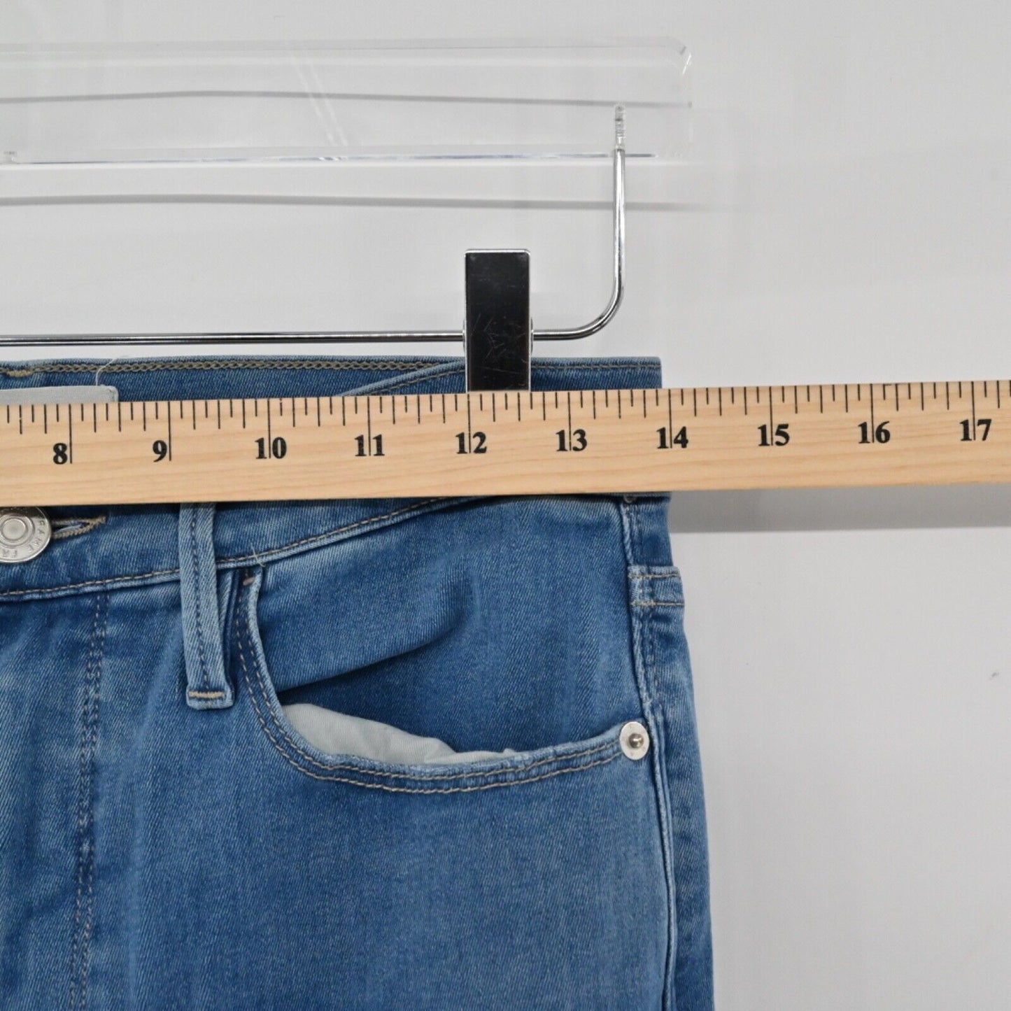 FRAME Jeans Women Sz 29 Medium Wash High Rise Le Sylvie Slender Straight Stretch