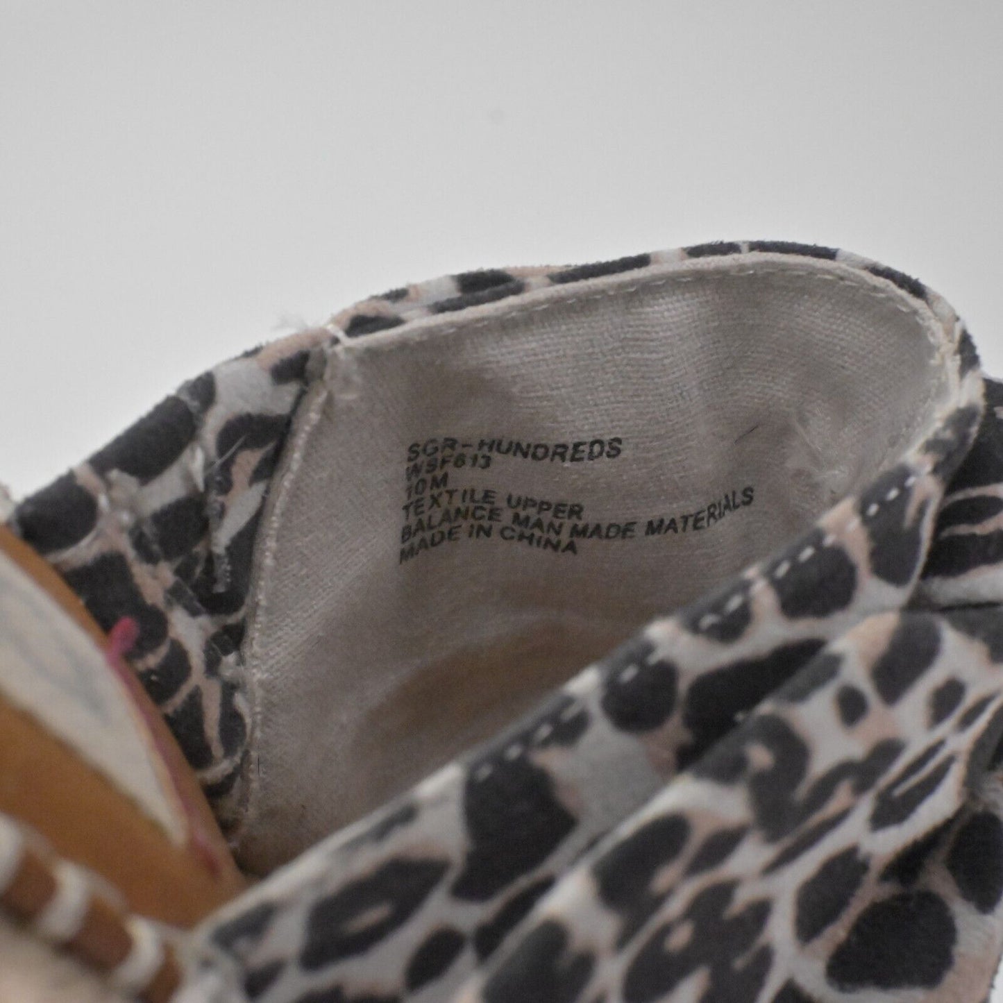 SUGAR Wedges Womens Size 10M Hundreds Espadrille Animal Print Twist Bow Mob Wife