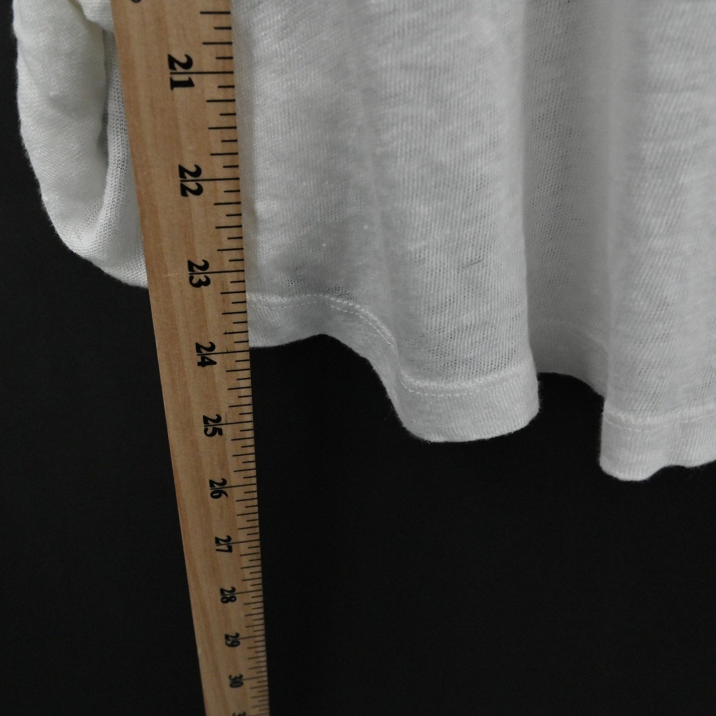 Vince Womens Slub Knit Long Sleeve Top Size M White Lightweight Casual Lagenlook