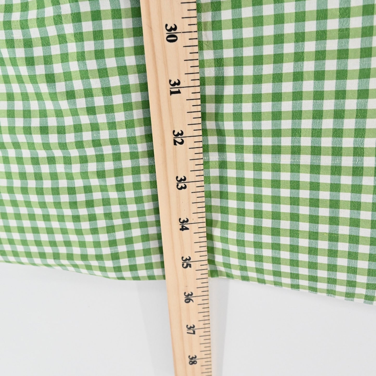 Vtg GRACE CHUANG Womens Silk Green Jacket Size M Gingham Open Front Longline