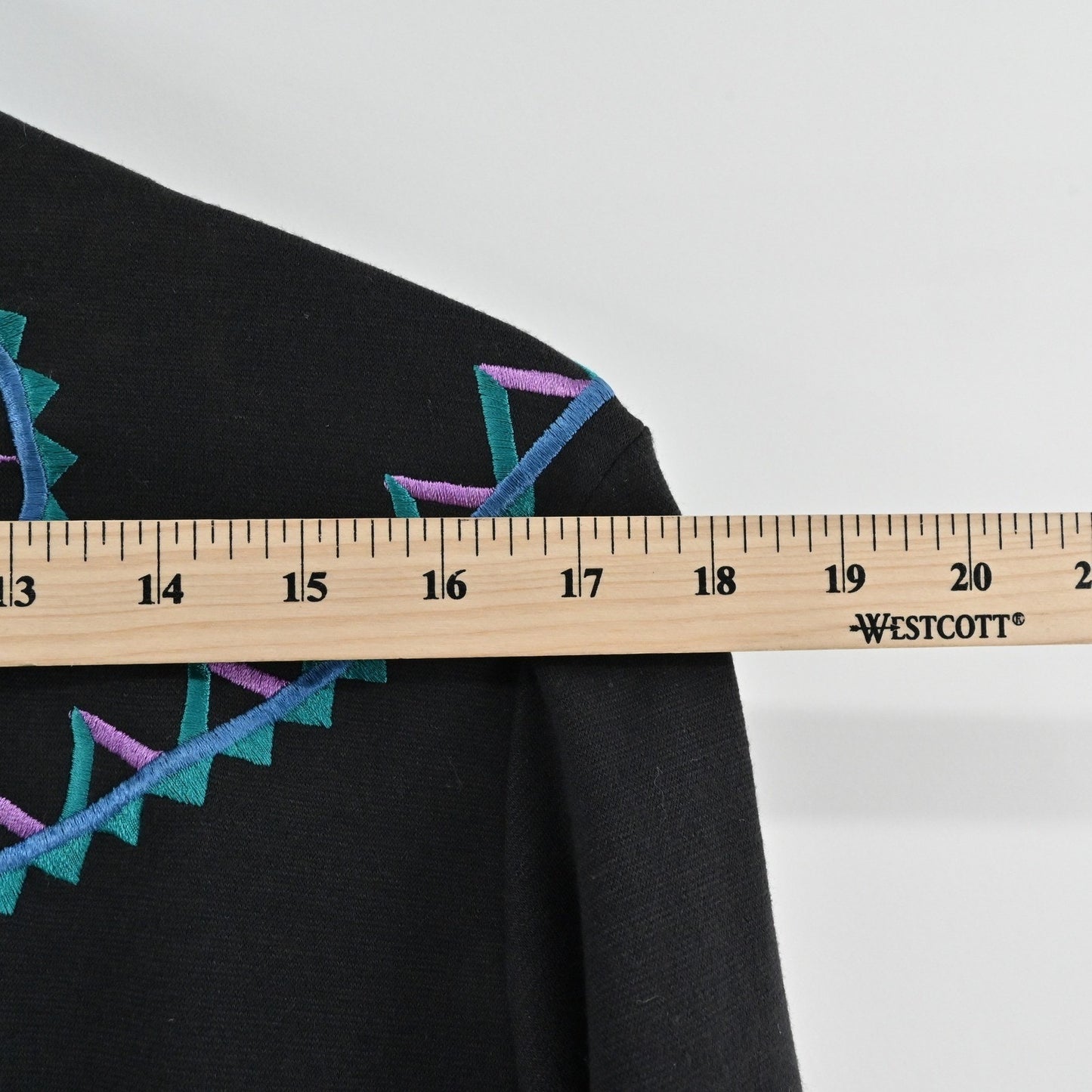 Bob Mackie Womens Embroidered Jacket Size M Black Zip Up Western Wearable Art