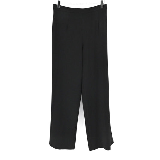 Vtg ST JOHN Pants Womens Sz 12 Black Pull On Classic Office Comfort Dog Show 90s