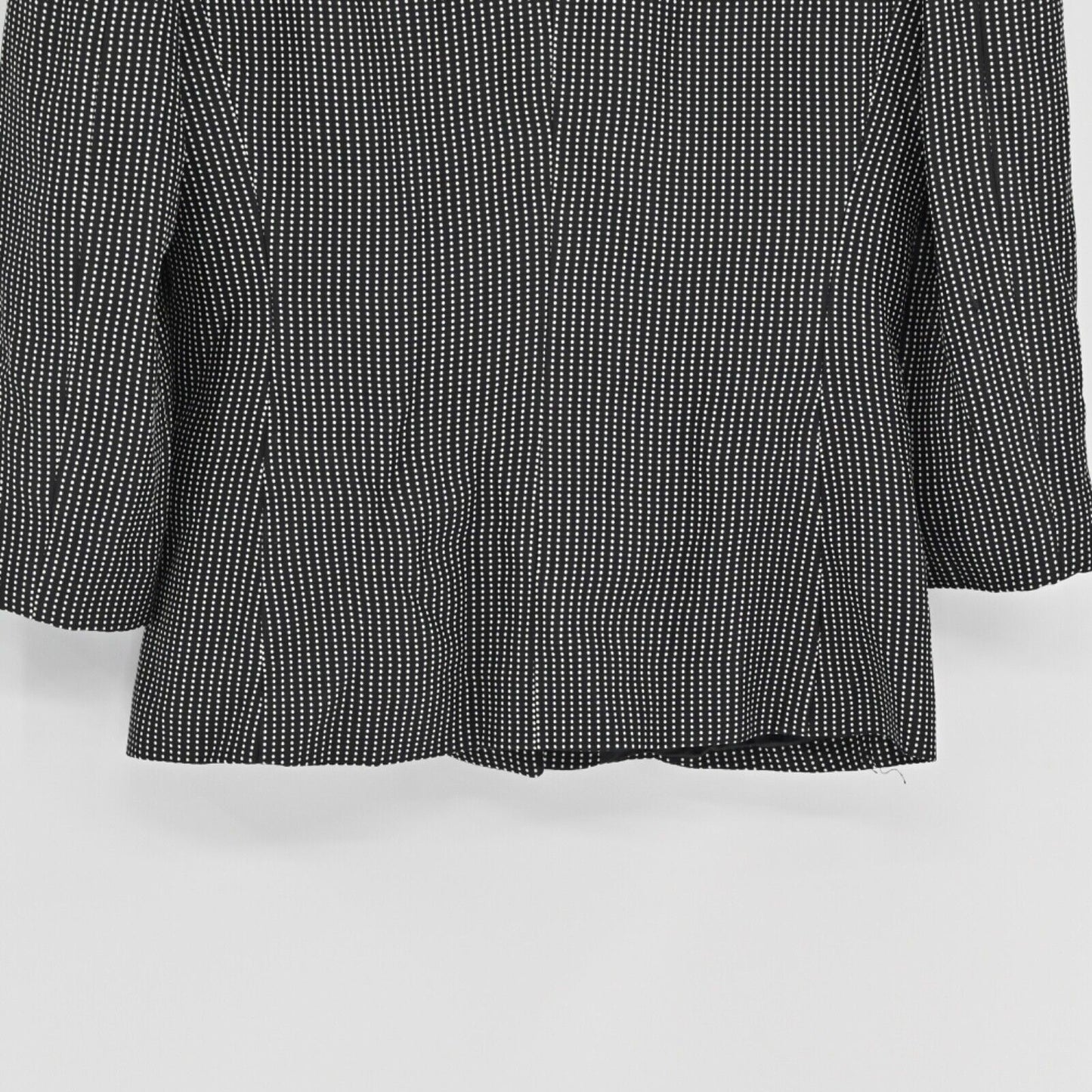 Vtg EMPORIO ARMANI Blazer Womens Size 6 Black Polka Dot 3/4 Sleeve Career 80s