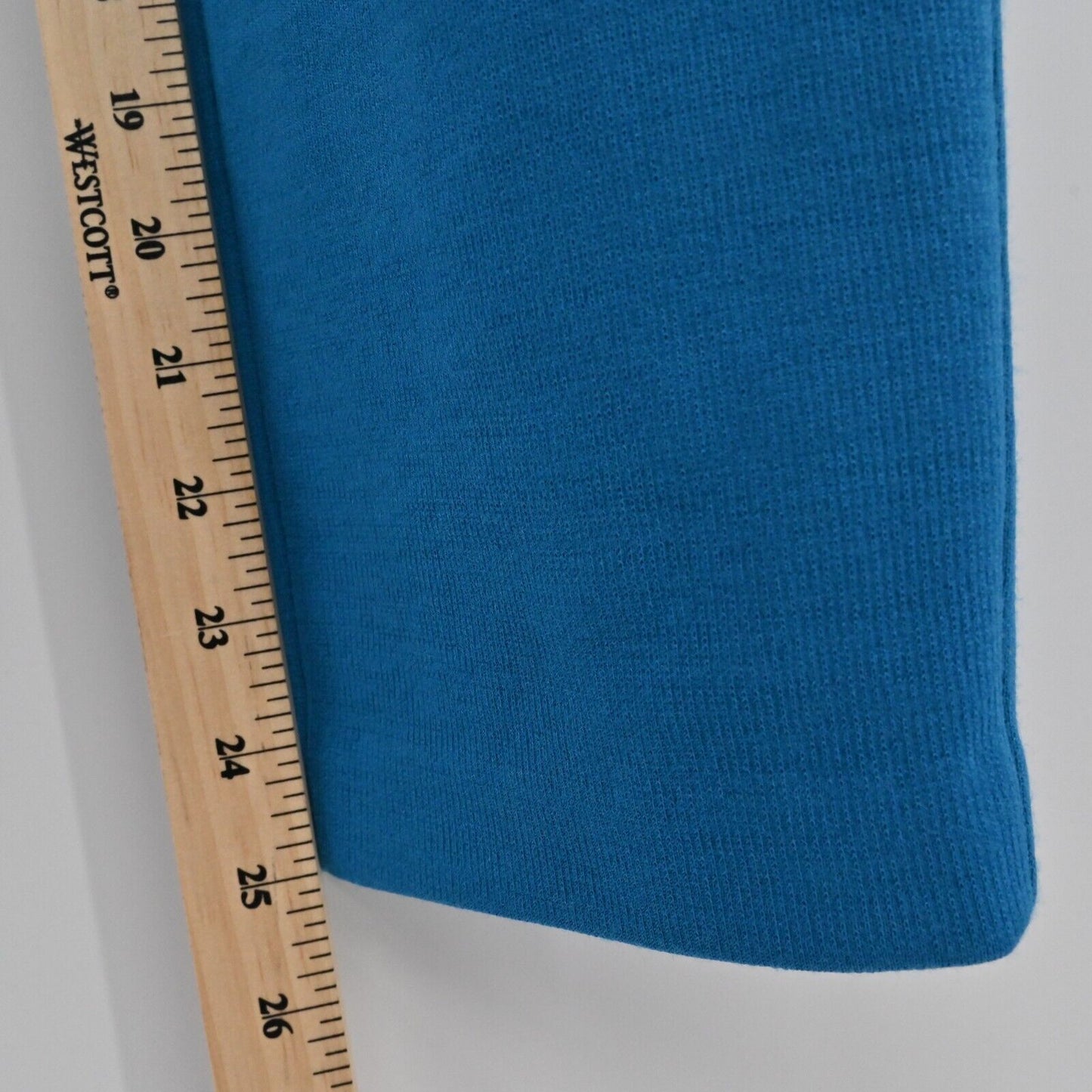 ST JOHN Pants Womens Size 6 Classic Knit Blue Wool Slit Back Straight Trousers