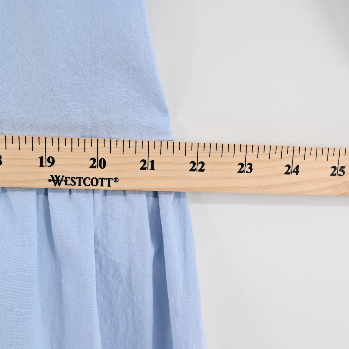 Tuckernuck Cleia Dress Size M Drop Waist Pomander Place Light Blue Swing Collar