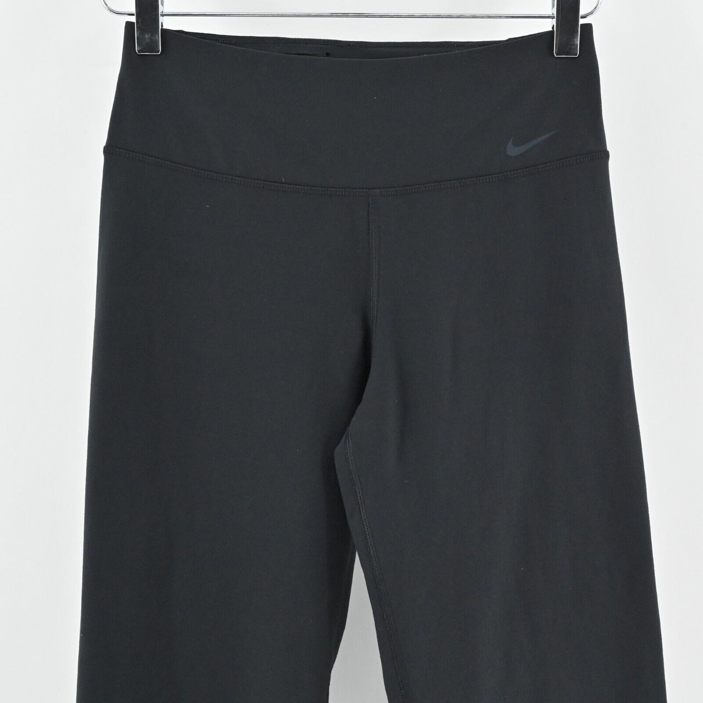 NIKE Pants Womens Size S Black Dri Fit Cropped Stretch Pull On Activewear