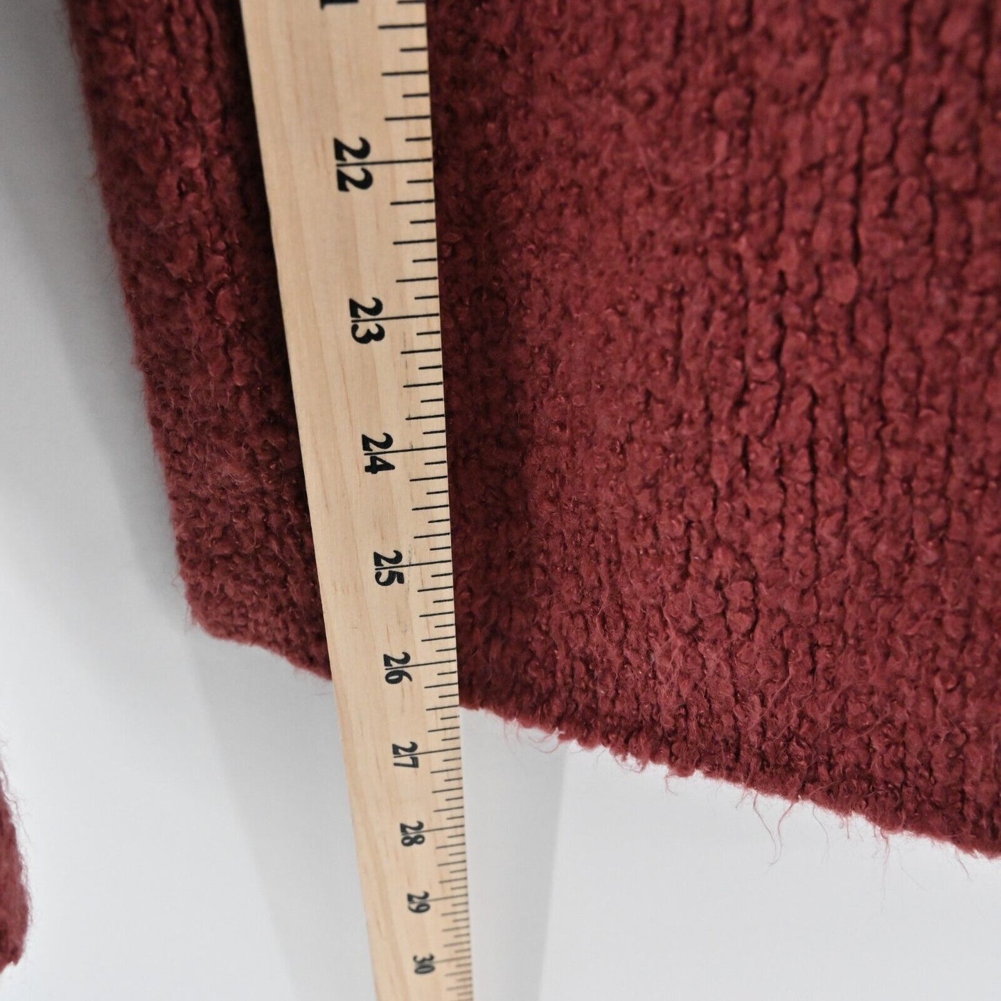 URBAN OUTFITTERS Sweater Womens M Red Fuzzy Pullover V Neck Oversized Soft Cozy