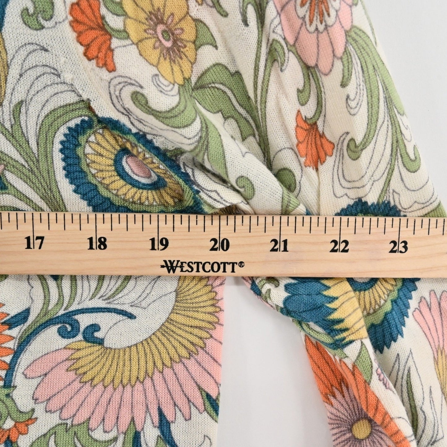 J Crew Womens Floral Merino Wool Sweater Size S Retro Twee Whimsical Romantic