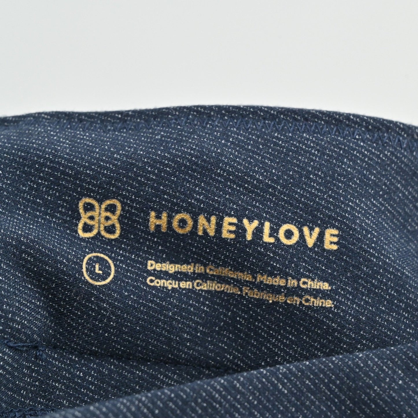 HONEYLOVE Womens EverReady Shapewear Career Pants Size L Stormy Blue Pockets