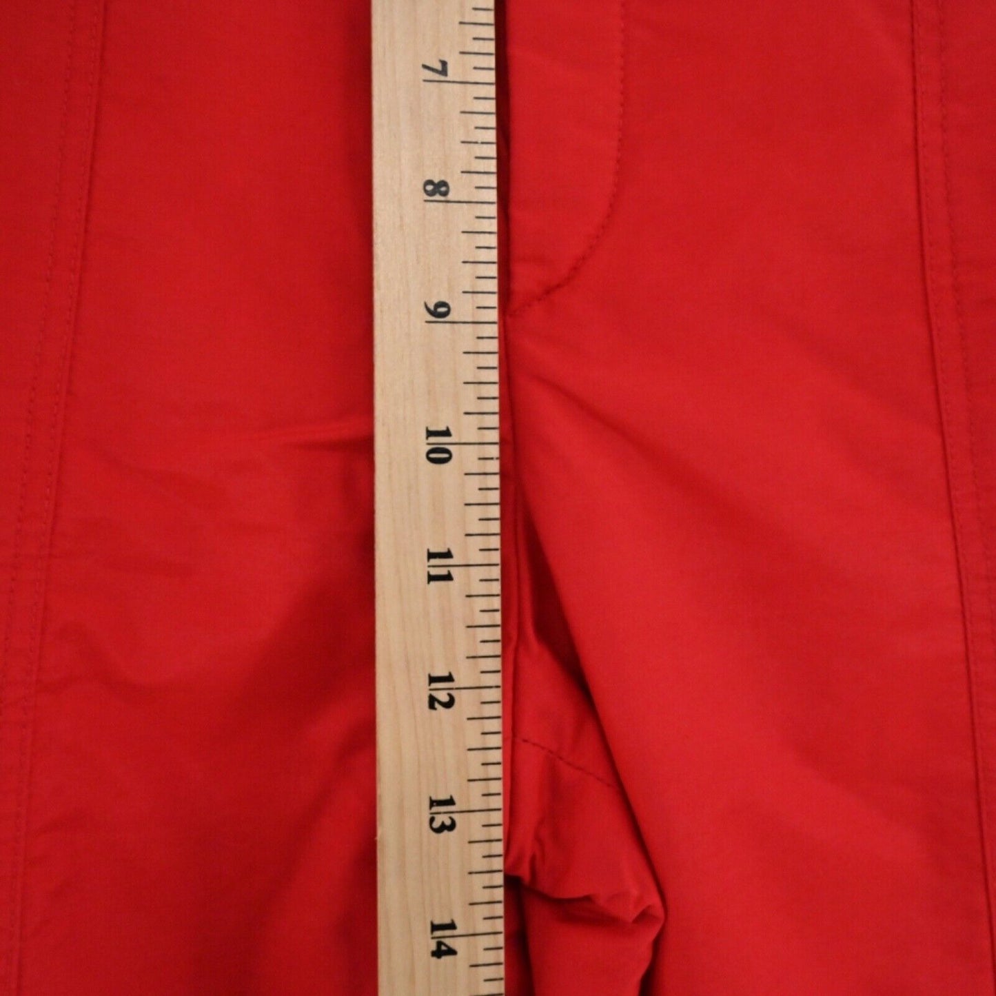 Vtg BOGNER Pants Womens Sz 8 Red Cotton Blend High Rise Tapered Snow Ski USA 80s