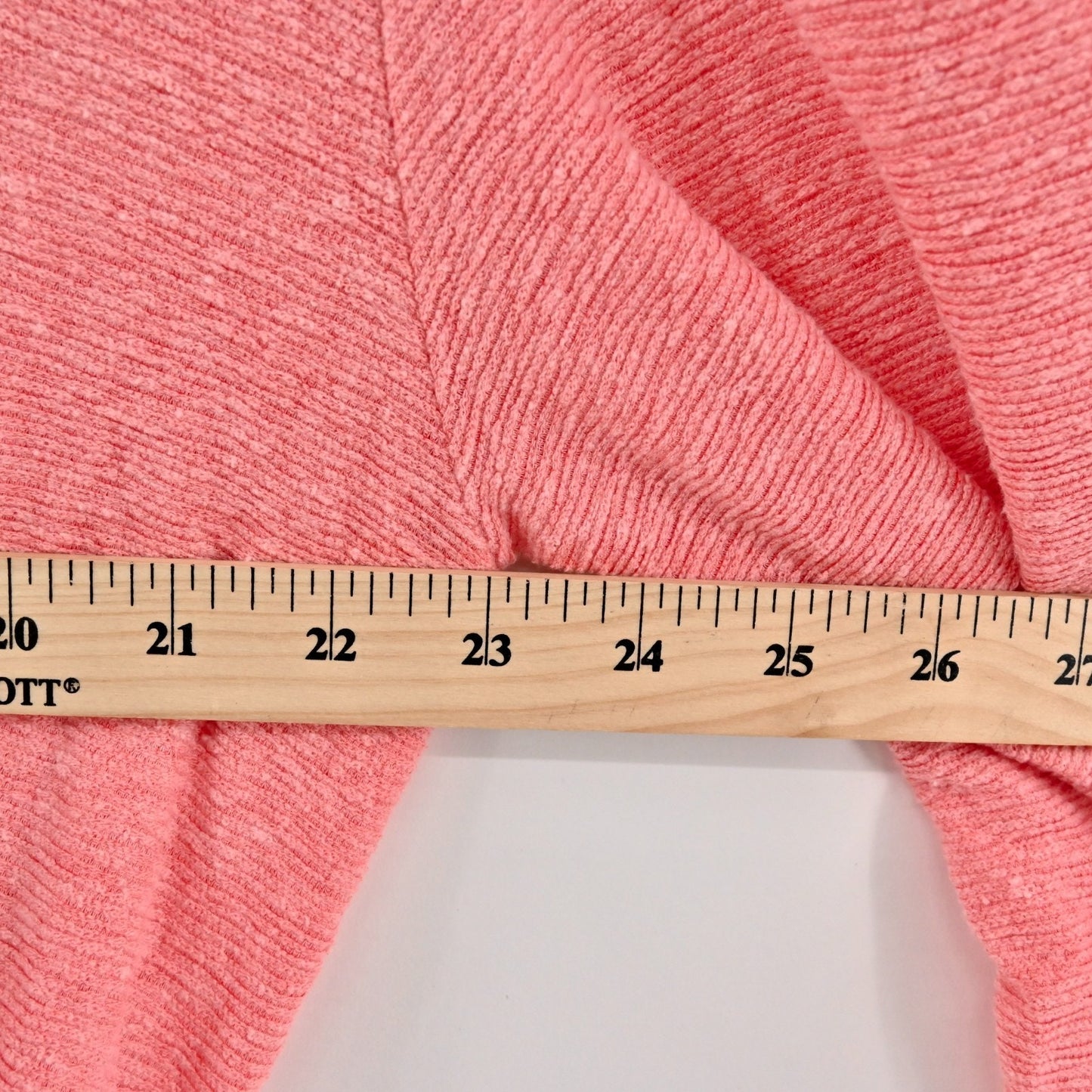 Anthropologie Womens Jovie Coral Dress Size L Puff Sleeve Belted SATURDAY SUNDAY