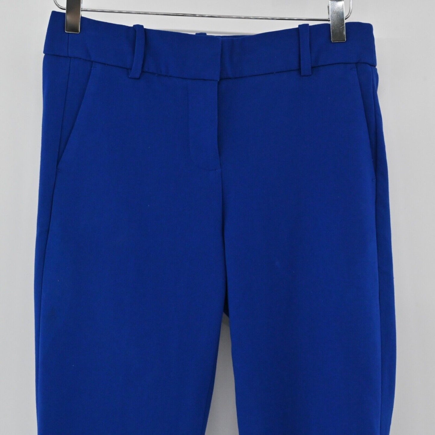 J CREW Pants Womens Size 4 Royal Blue Low Rise Tapered Slim Stretch Dress Career