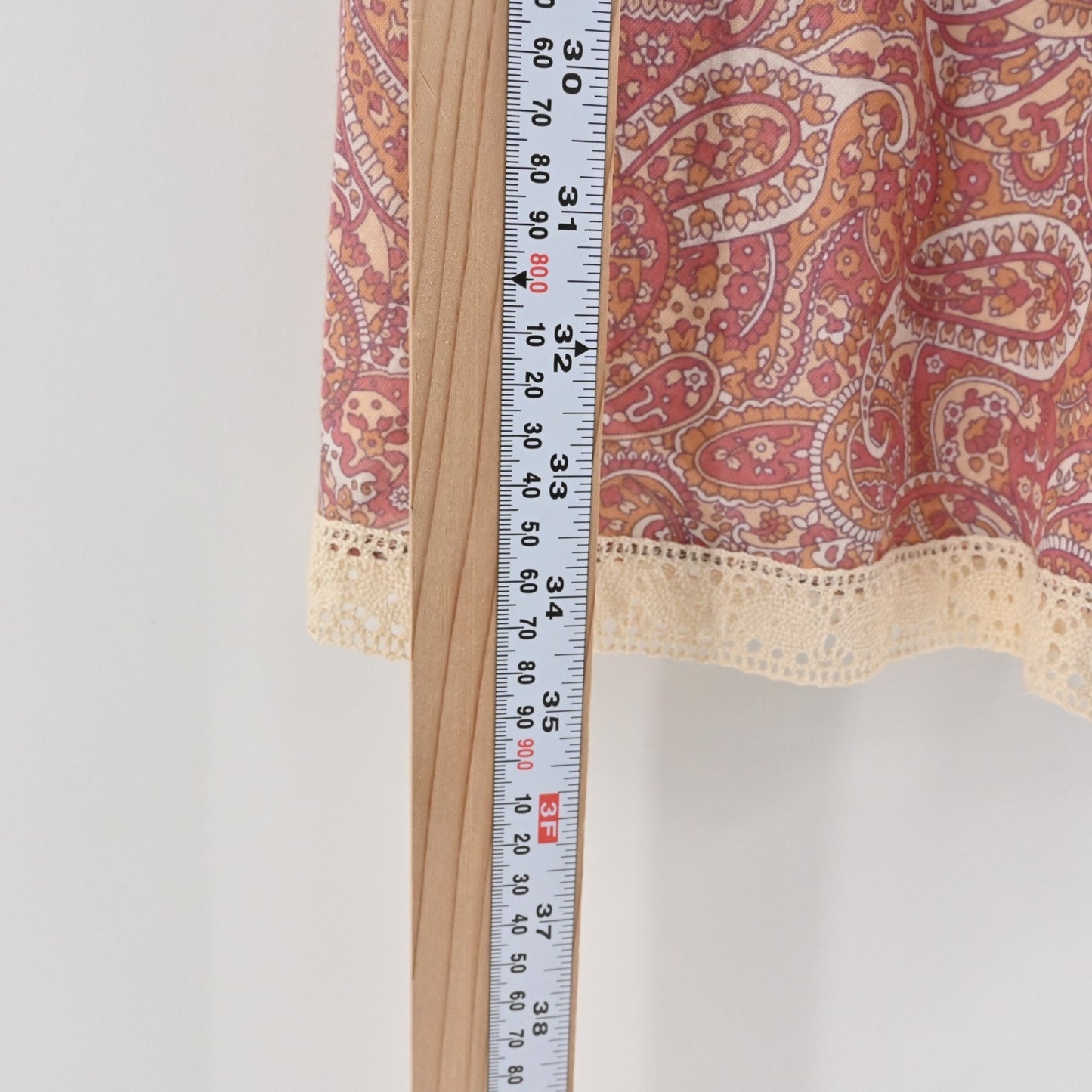 Vtg Y2k Paisley Babydoll Dress Size 4 Petite Crochet Pink Sleeveless Mini VNeck