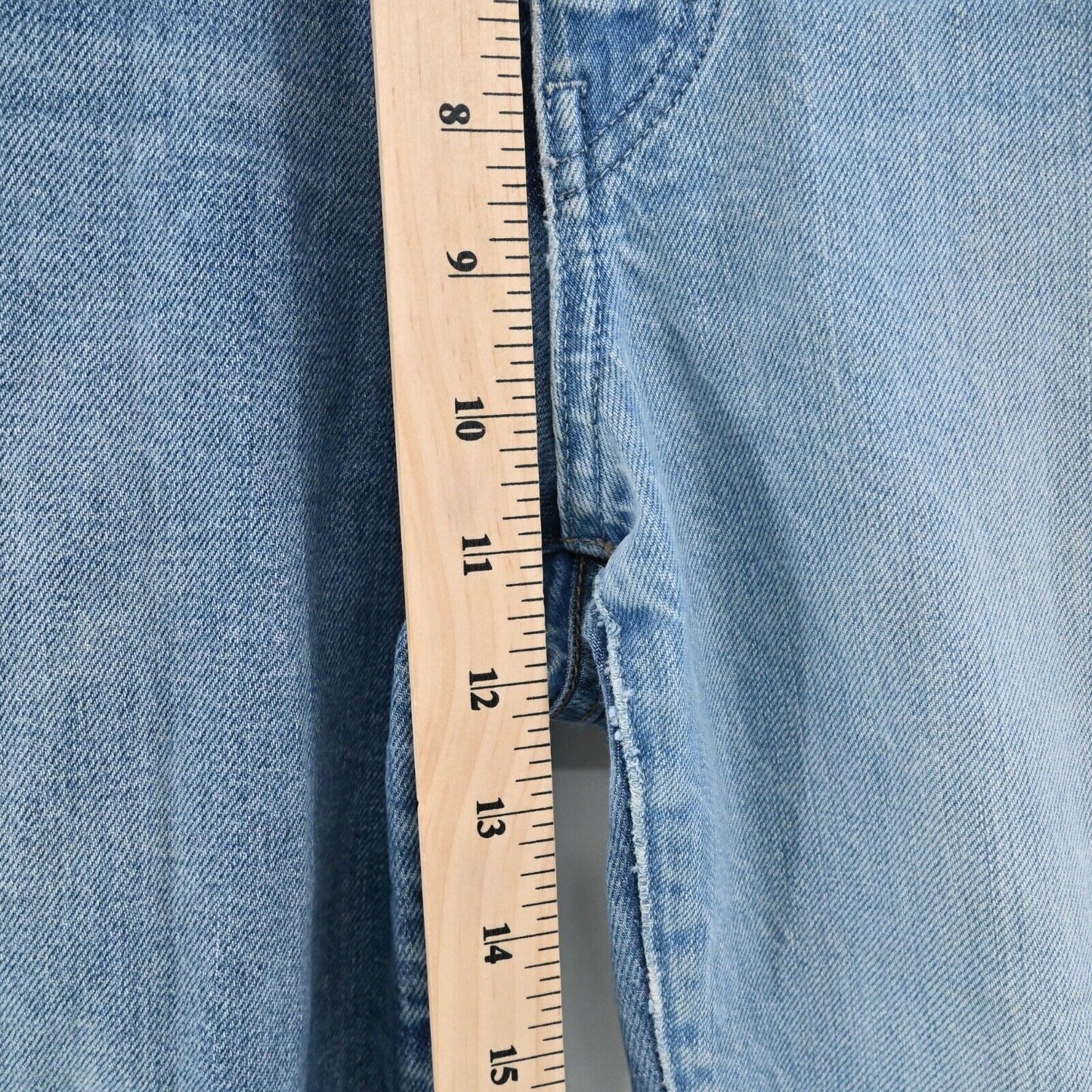 REVICE Jeans Womens Size 27 Color Block Patchwork Distressed High Rise Taper USA