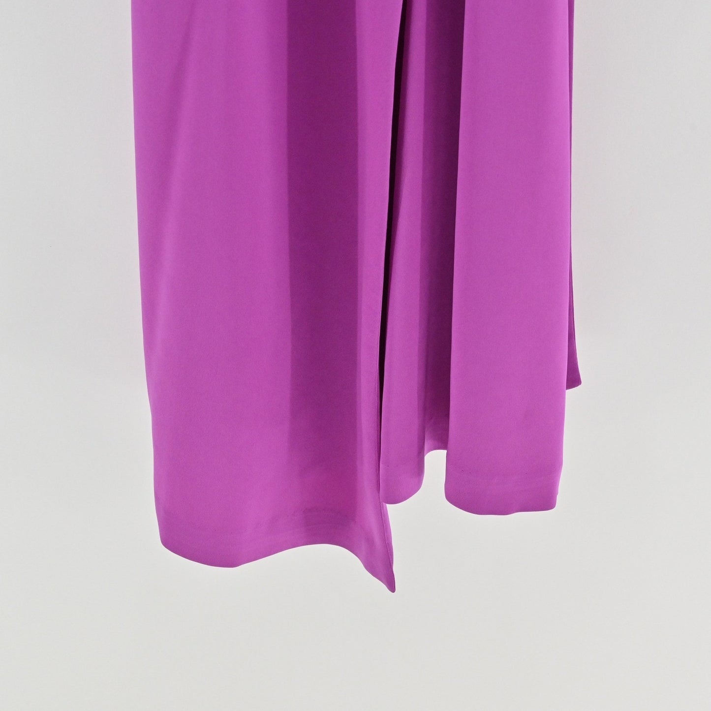 Ann Taylor Purple Wrap Midi Dress Size 0P Romantic Wedding Guest Lilac Feminine