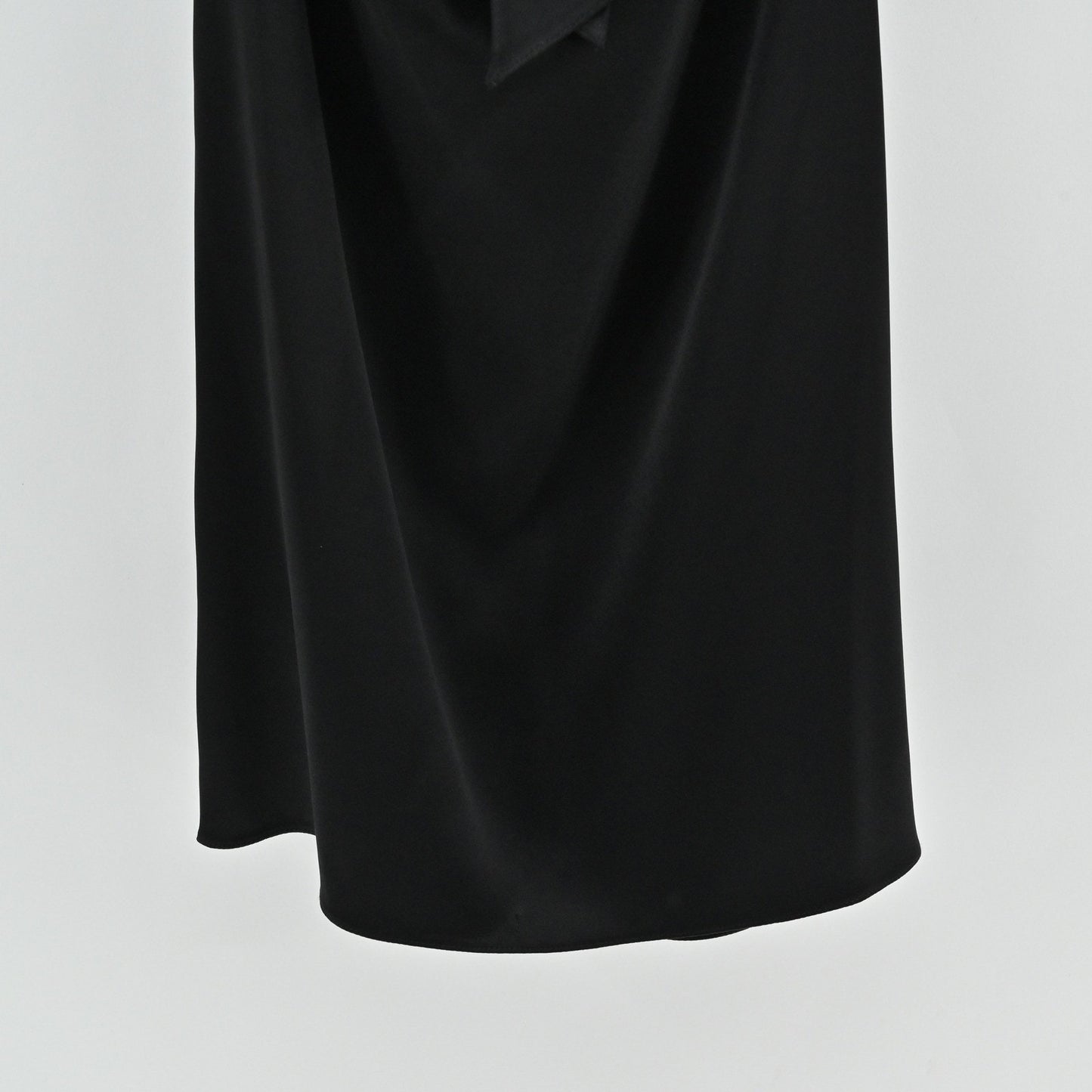 Alice Olivia Crystal High Tie Neck Halter Dress Size S Black Satin Sleeveless