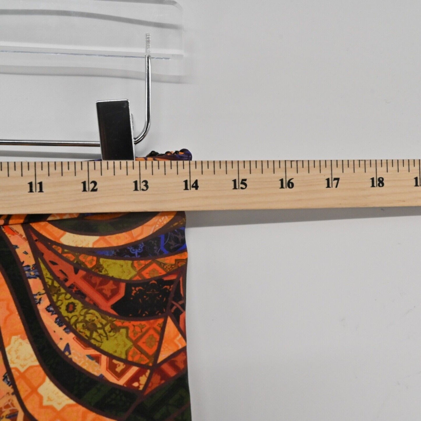 TORN by RONNY KOBO Skirt Womens Sz S Orange Boho Geometric Paris Trumpet Pencil