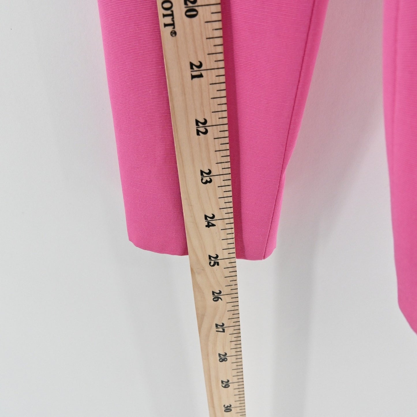 Vtg 90s Dana Buchman Skirt Suit Set Size 8/10 Pink Cotton Academia Preppy Career