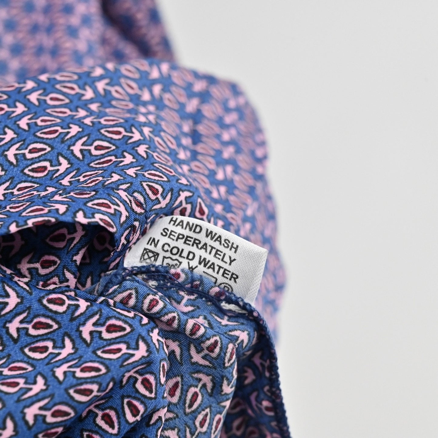 PERRY WALKER COLLECTIVE Cornelia Midi Dress Size M Blue Floral Silk Peasant Boho