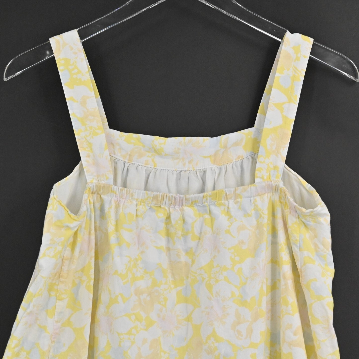 THE NINES BY HATCH Top Womens Size XS Maternity Yellow Floral Sleeveless Tank