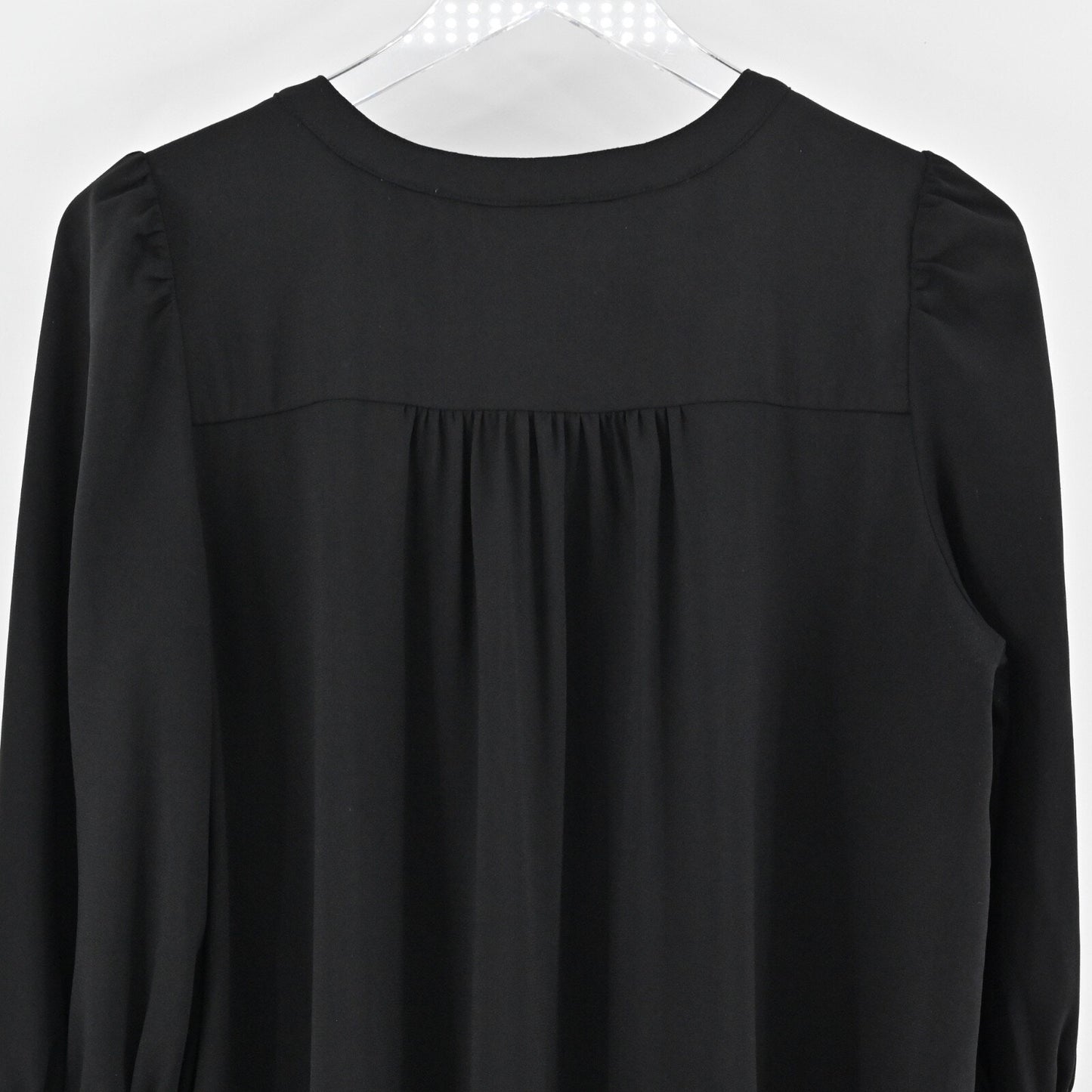 POMANDER PLACE Kenzo Mini Dress Sz M Black Tiered Ruffle Bell Sleeve Tuckernuck