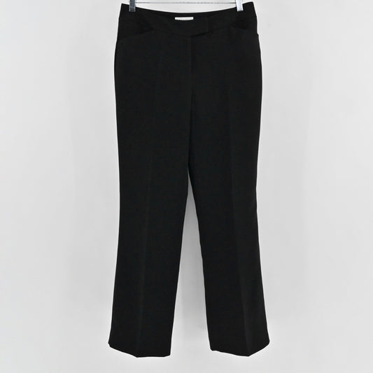 Calvin Klein Classic Black Flared Dress Pants Womens Size 6 High Rise Career