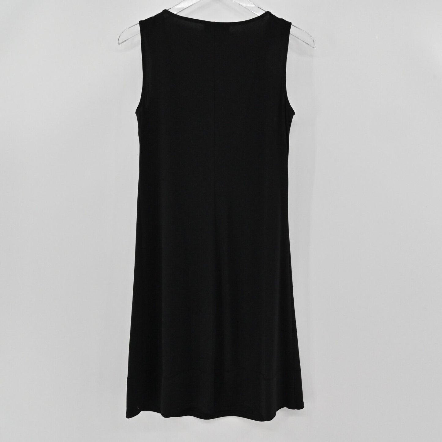 RM RICHARS Dress Size 8 Sleeveless Black Silver Chain Detail Scoop Neck Cocktail