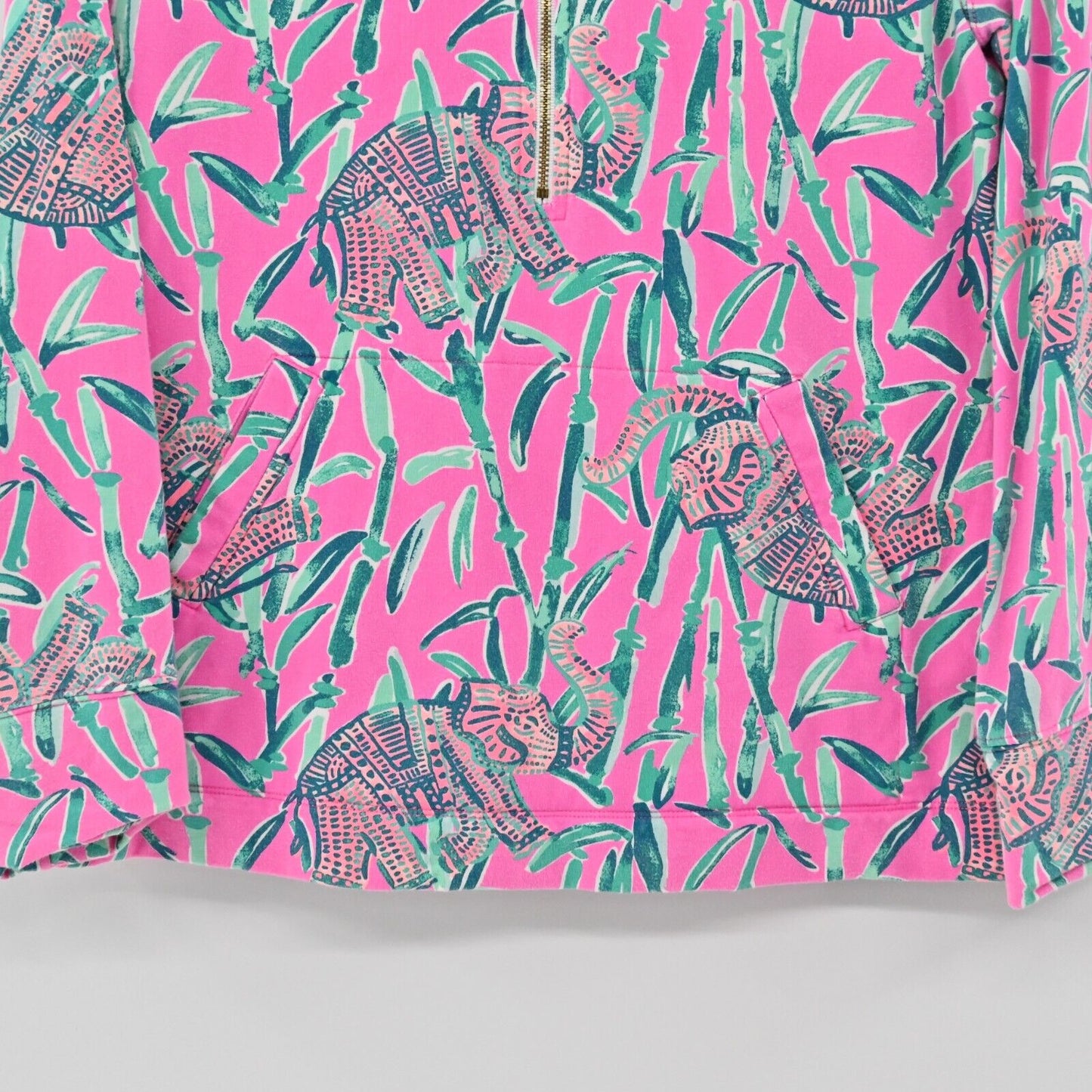 LILLY PULITZER Pullover Womens Size S Skipper Popover Quarter Zip Extra Lucky