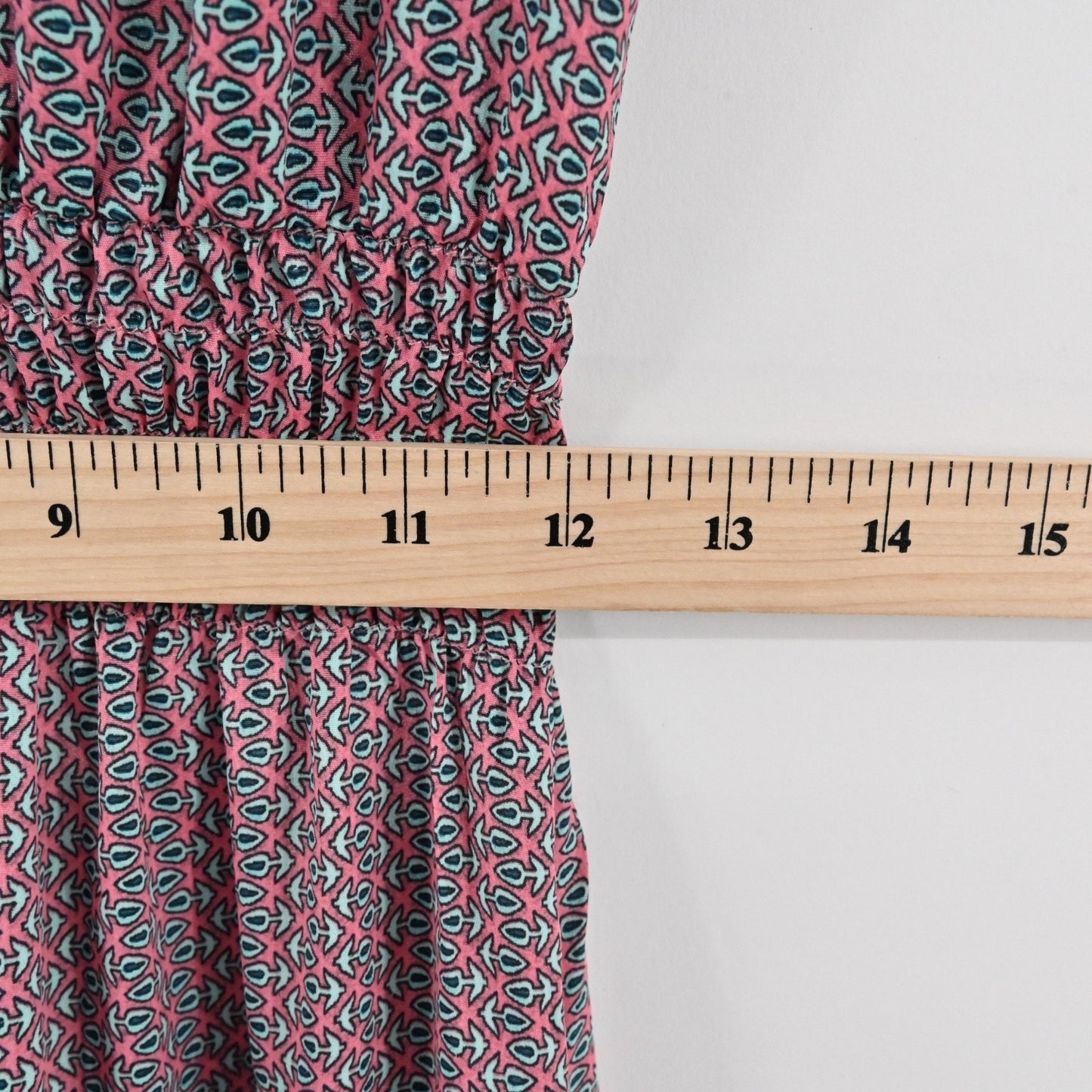 PERRY WALKER COLLECTIVE Cornelia Midi Dress Size M Pink Floral Silk Peasant Boho