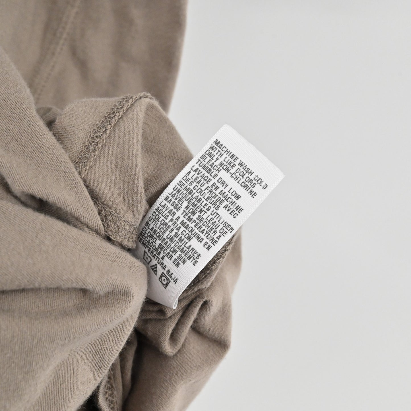 James Perse Cotton Long Sleeve Dress Fawn Taupe Size 2/M Standard Stretch Casual