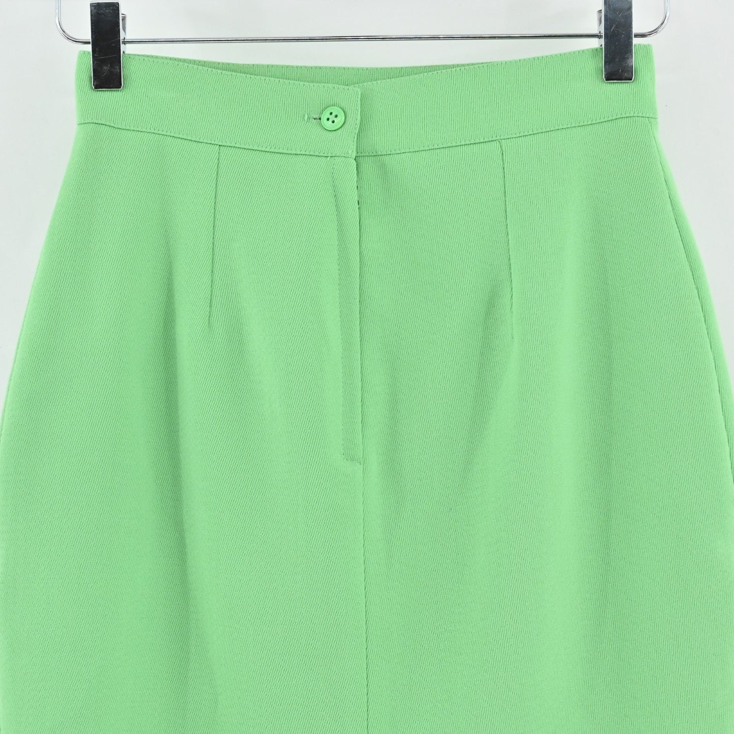 Vtg Hexagone Green Pencil Skirt Womens Skirt Size 38 Wool Mod Retro Twee Paris