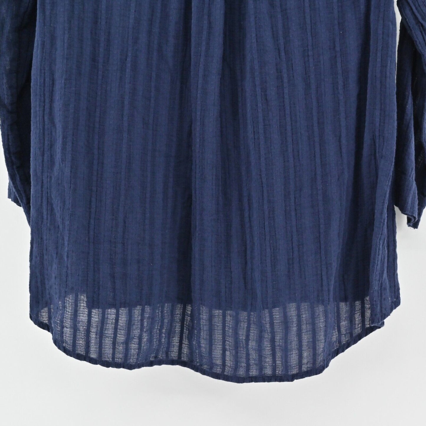 LILLY PULITZER Top Womens Size XS Nalani True Navy Swing Tunic Cotton Blouse