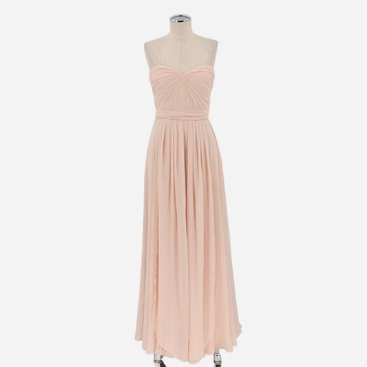JENNY YOO DressSz 2 Blush Pink Aidan Convertible Bridesmaid Full Length Wedding