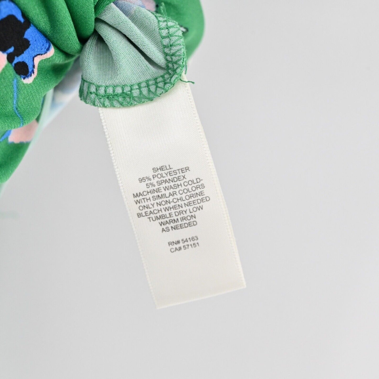 ELIZA J Dress Size 14 Green Floral V Neck Long Sleeve Tie Belt Faux Wrap Midi