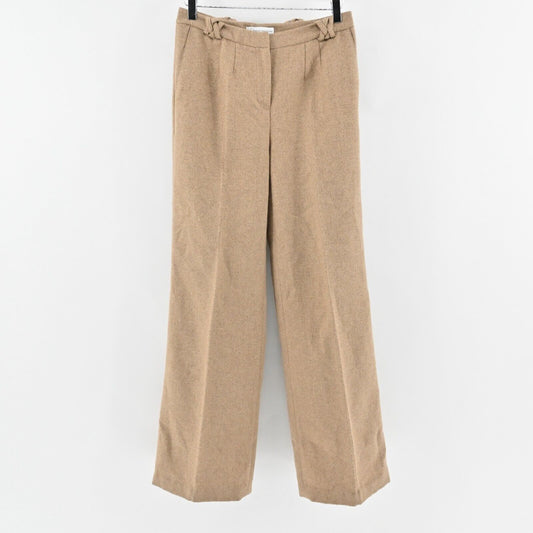 FRENCH CONNECTION Pants Womens Size 4 Camel Tan Wool Blend Wide Leg Trousers