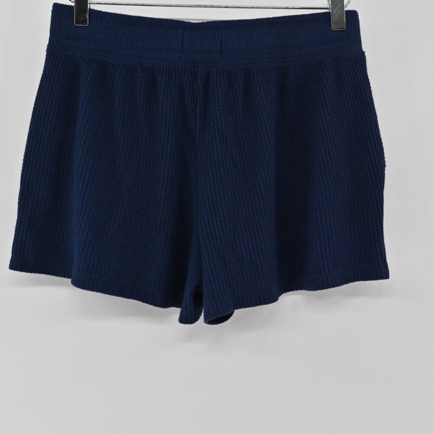 ANTHROPOLOGIE Shorts Womens Size S Blue Wendy Waffle Knit Lounge SATURDAY SUNDAY