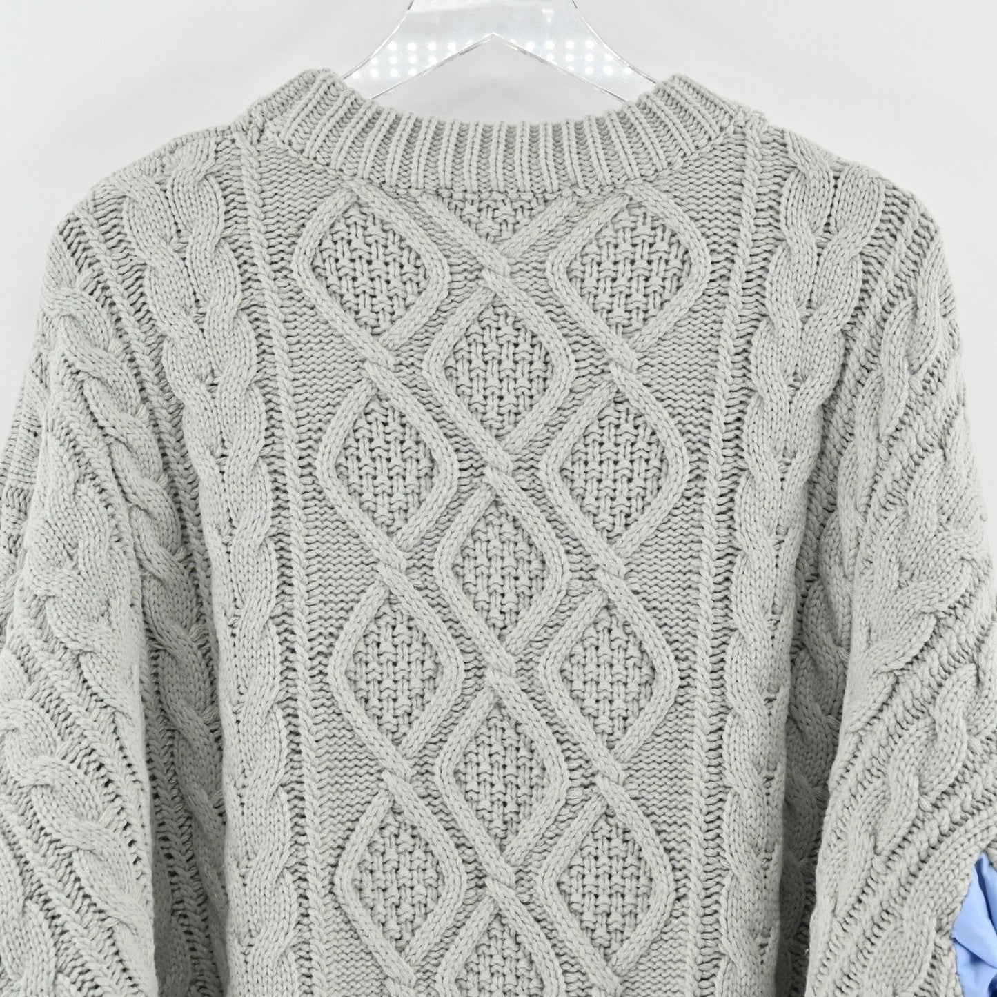 LIONESS Womens Sonny Oversized Knit Sweater Size S Cable Fisherman Cozy Revolve