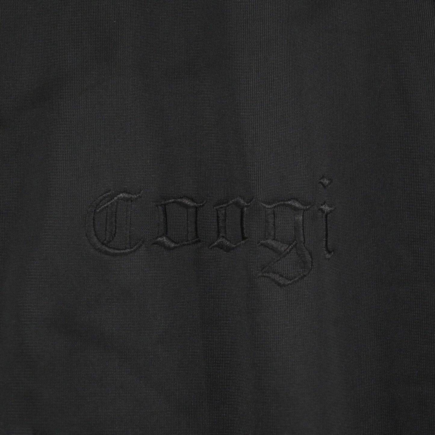 Vtg COOGI Jacket Mens Size 3XL Velour Track Black Full Zip Embroidered Retro 90s