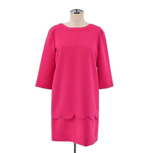 KATE SPADE Dress Womens Size 2 Demi Scalloped Shift Dress Sweetheart Pink Solid