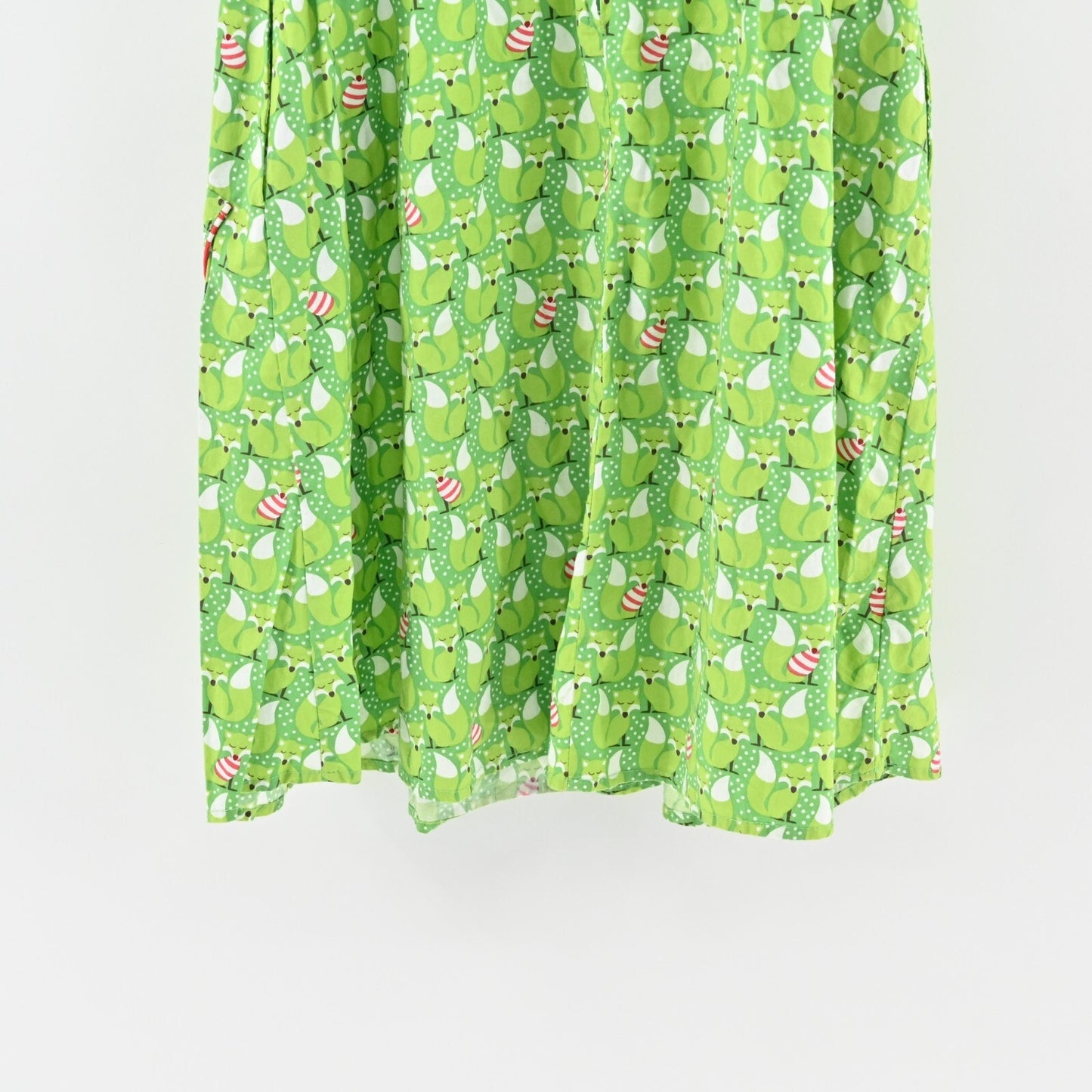 RETROLICIOUS Mandy Foxy Lady Dress Green Fox Christmas RETRO Pinup Size Small M