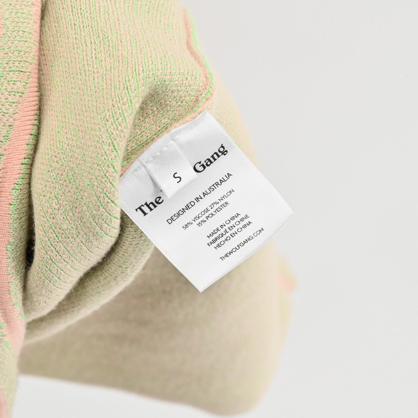 The Wolf Gang Womens Venaya Dress Size S Knit Midi Long Sleeve Open Back