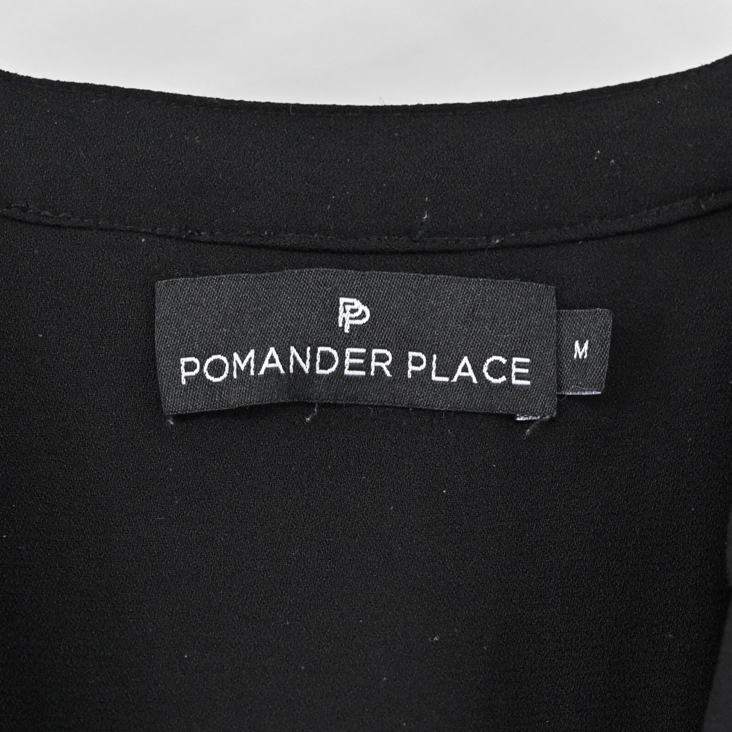 POMANDER PLACE Kenzo Mini Dress Sz M Black Tiered Ruffle Bell Sleeve Tuckernuck