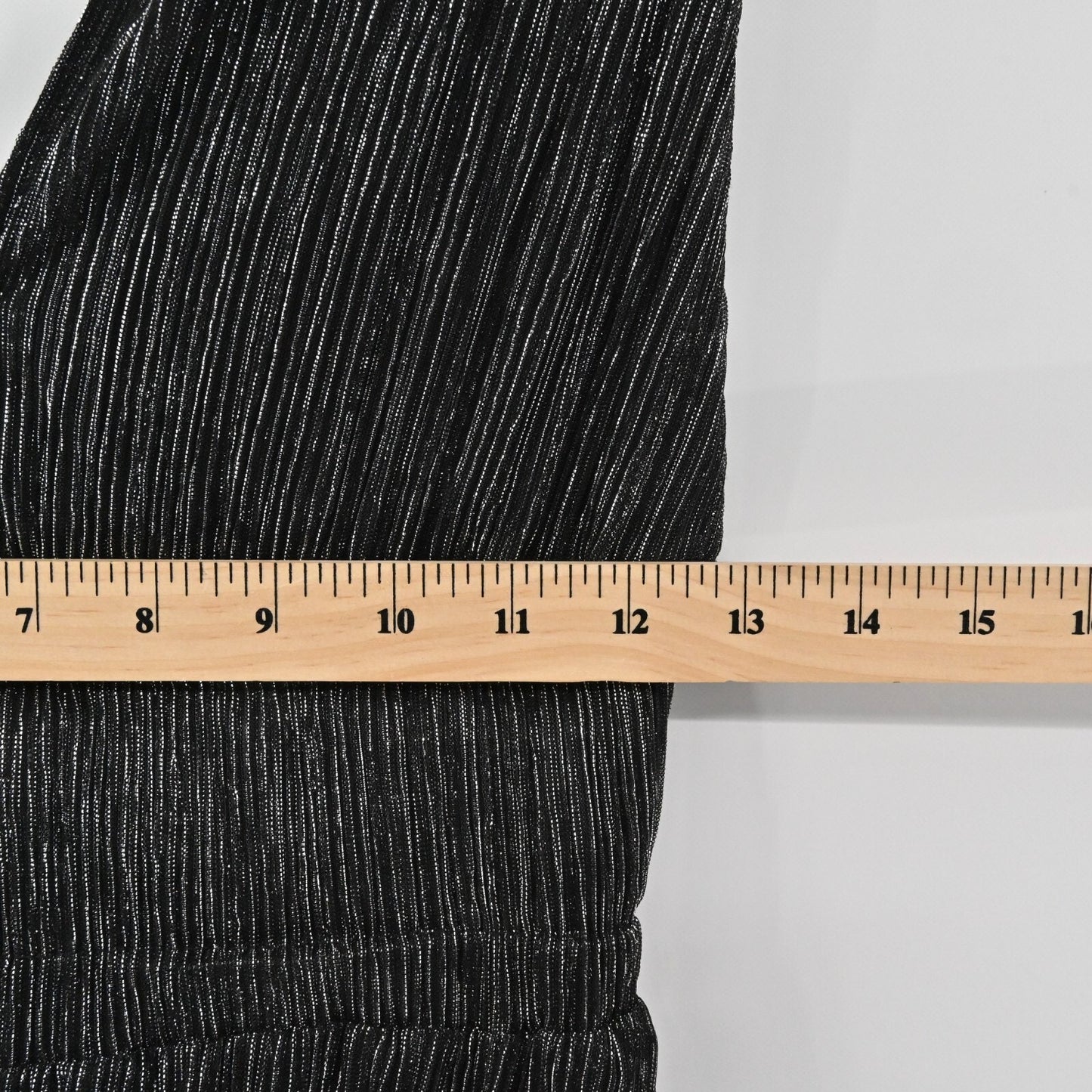 MAJE Womens Shimmer Mini Dress Size S Shiny Metallic Black Silver Sleeveless