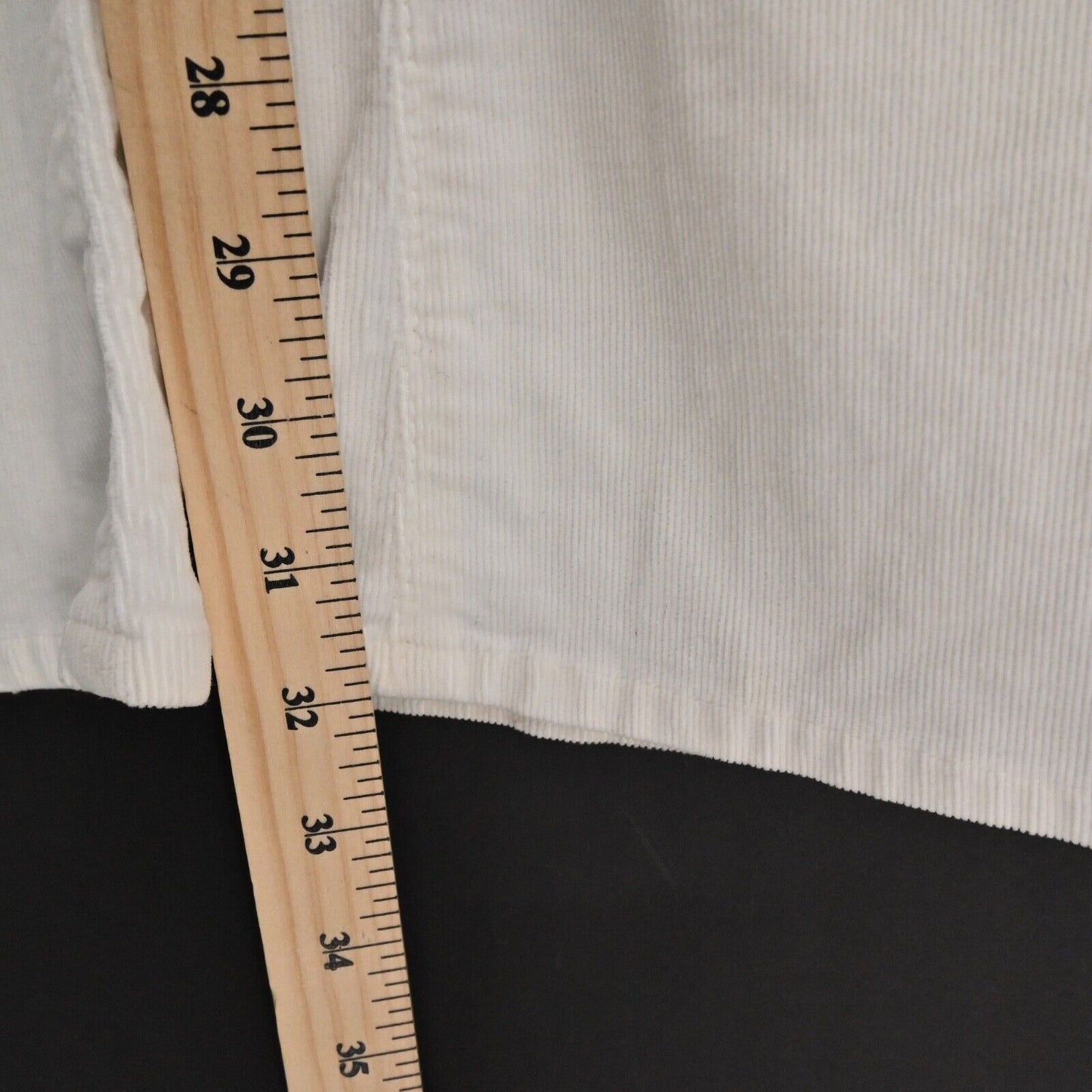 AG Pants Womens Sz 27 Ivory Corduroy The Angel Bootcut Low Rise Rhinestone Logo