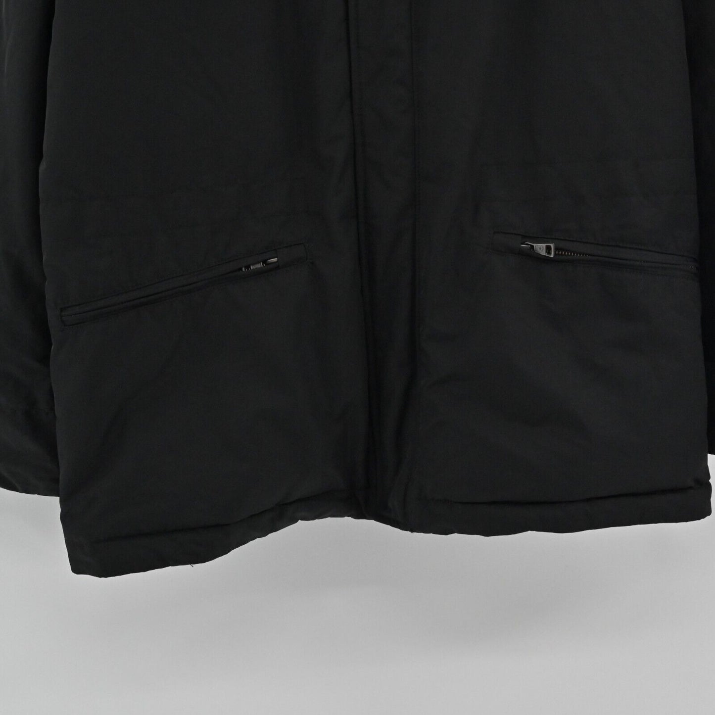 CERRUTI 1881 Jacket Womens Size XL Zip Front Hooded Long Sleeve Black Coat NEW