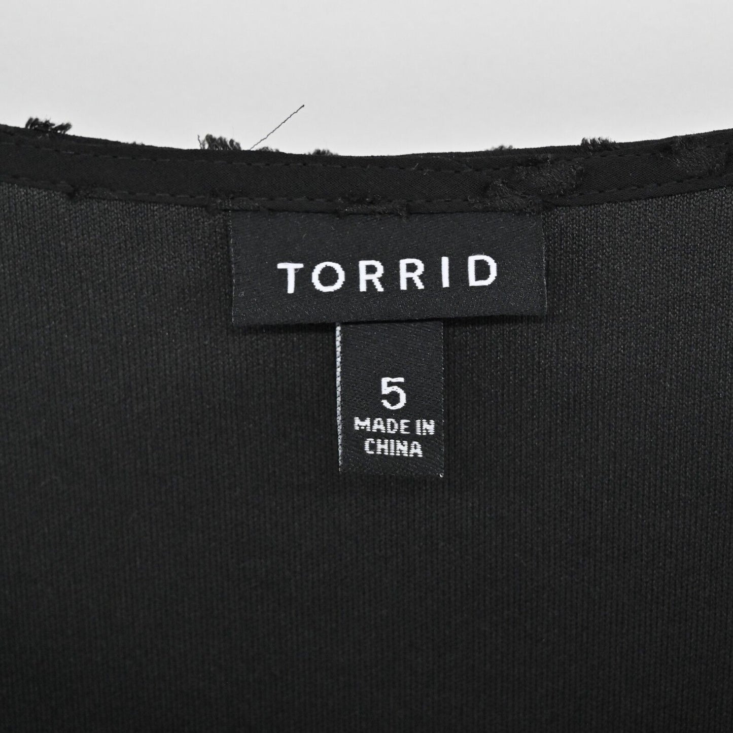 TORRID Dress Size 5X Black Bell Sleeve Swiss Dot Chiffon Skater Vamp Whimsgoth