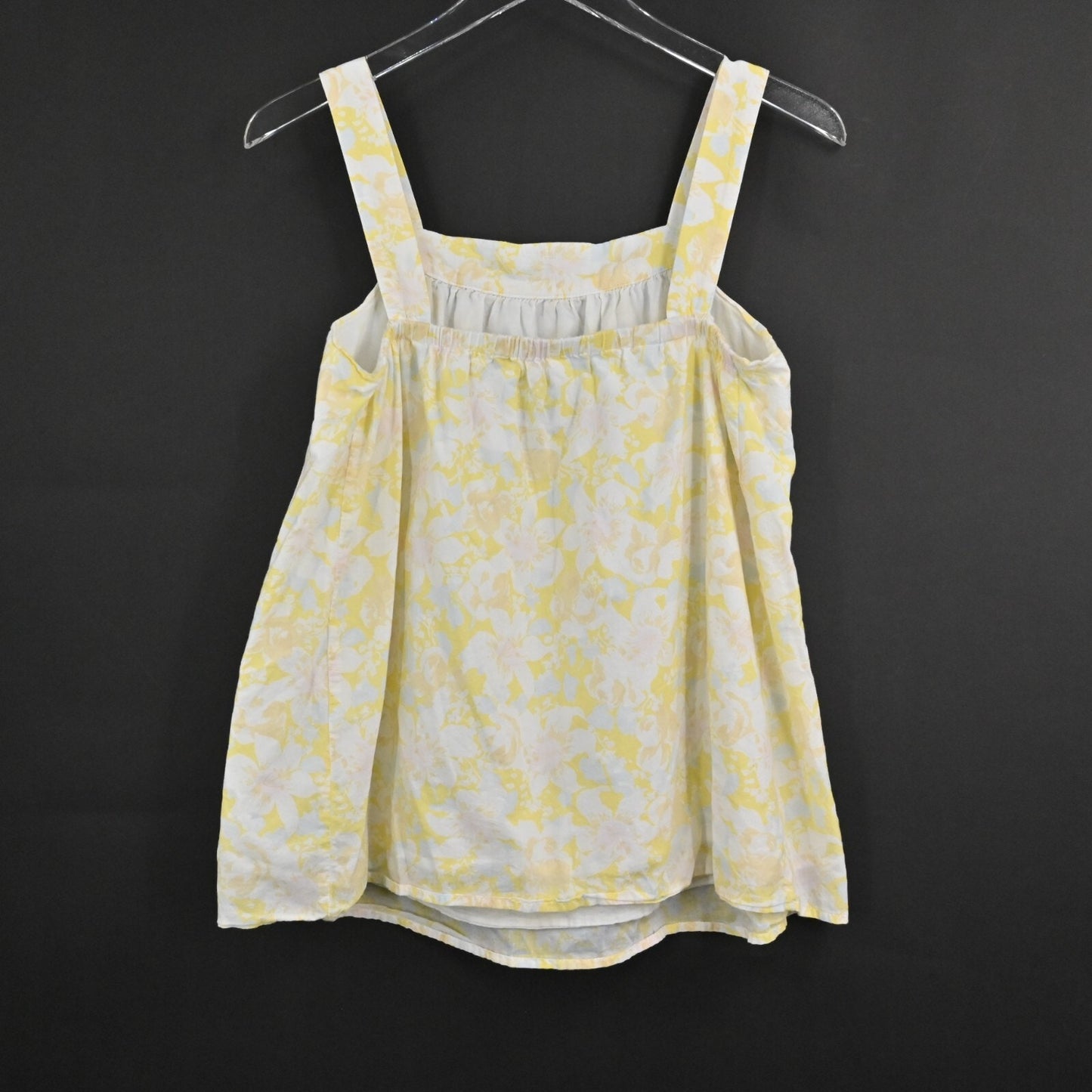 THE NINES BY HATCH Top Womens Size XS Maternity Yellow Floral Sleeveless Tank